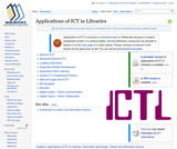 Applications of ICT in Libraries Applications of ICT in Libraries