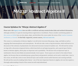 Abstract Algebra II Abstract Algebra II