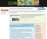 Selecting Sites for Renewable Energy Projects Selecting Sites for Renewable Energy Projects