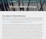 Biotechnology Biotechnology