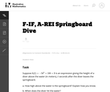 A-Rei Springboard Dive A-Rei Springboard Dive