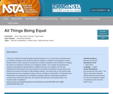 All Things Being Equal All Things Being Equal